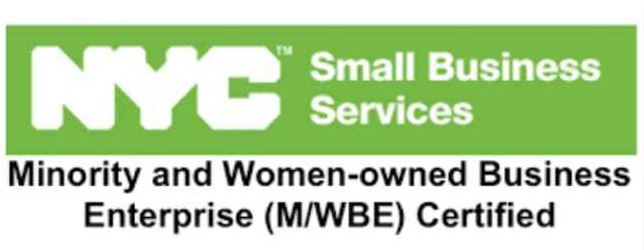 NYC Small Business Services Minority and Women-Owned Business Enterprise (M/WBE) Certified logo
